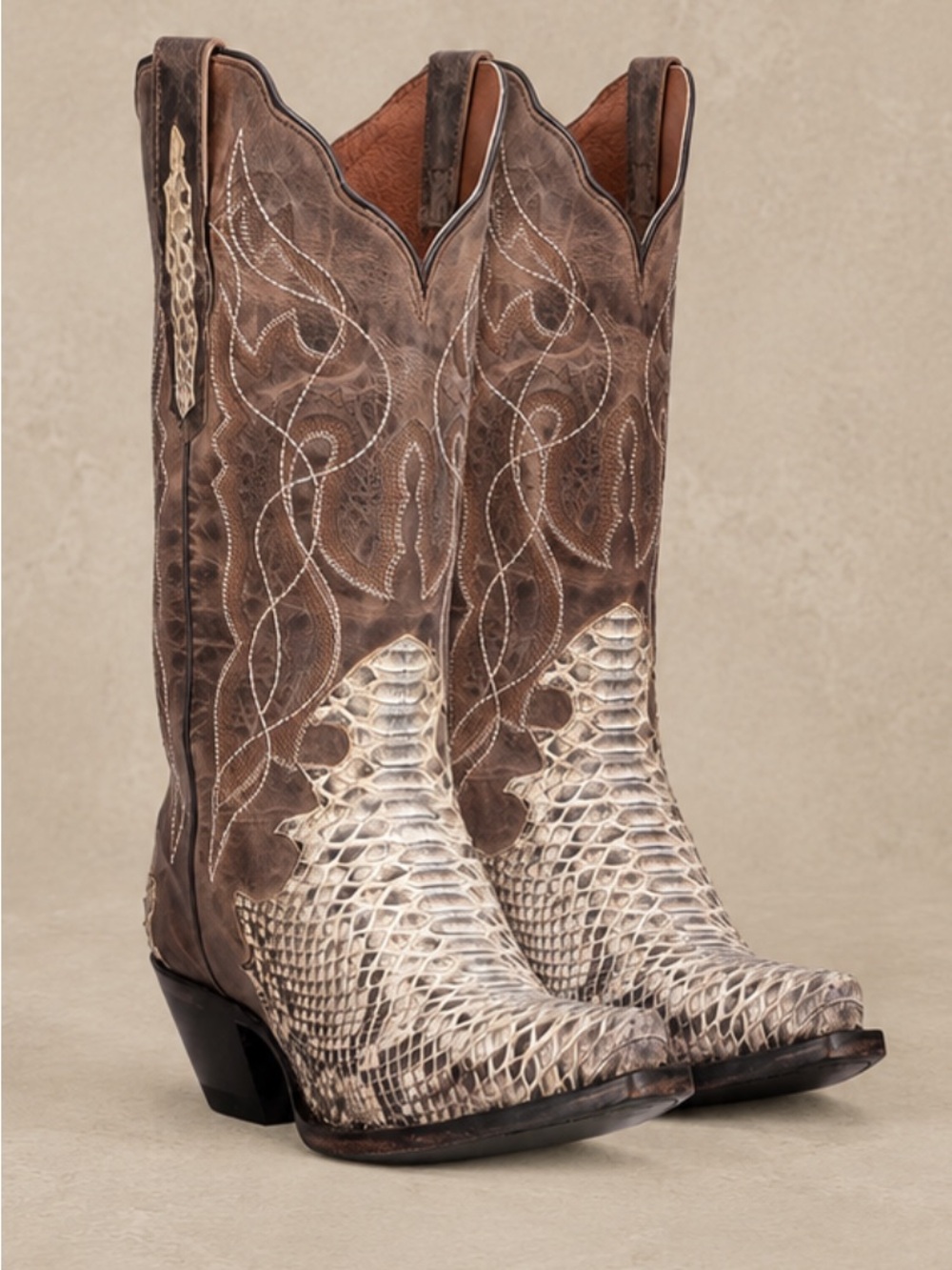 DanPost Python Wicked Genuine Snakeskin Leather Western Cowgirl Cowboy Boots 7